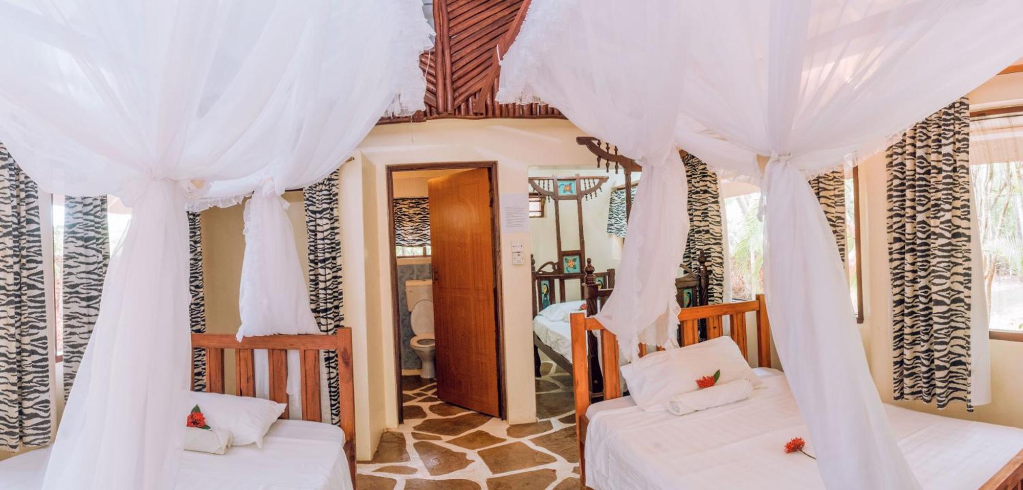 شاطئ دياني Kijani Cottages In Diani المظهر الخارجي الصورة